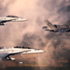 Two F/A-18 jets fly behind an F-35B. Photo credit: U.S. Marine Corps